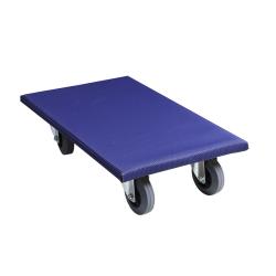 Meubelhondje 60x35 cm blauw 300 kg rubber wiel